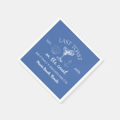 海岸の最後の乾杯 ビーチ バチェロレッテ パーティー スタンダードカクテルナプキン (角)