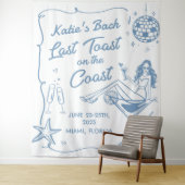 海岸の最後の乾杯 ビーチ バチェロレッテ パーティー タペストリー (インサイチュ)