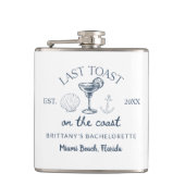 海岸の最後の乾杯 ビーチ バチェロレッテ パーティー フラスク (正面)