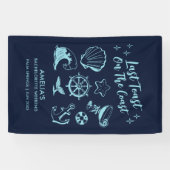 海岸の最後の乾杯 ビーチ バチェロレッテ パーティー 横断幕 (横)