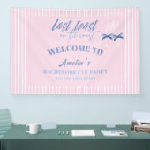 海岸の最後の乾杯 ピンクの花嫁おさらい歓迎 横断幕 (トレードショー)