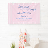 海岸の最後の乾杯 ピンクの花嫁の最後の挨拶 ウェルカム 横断幕 (インサイチュ)