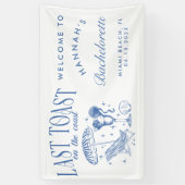 海岸の最後の乾杯 ブライズパーティー 横断幕 (縦)