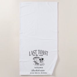 海岸の最後の乾杯 ブライズパーティ ビーチタオル