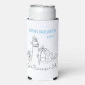 海岸の最後の乾杯 ブライズメイドパーティ スリム缶クーラー (Seltzer正面)