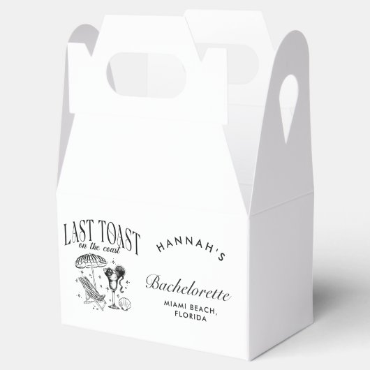 海岸の最後の乾杯 ブライズメイドパーティ フェイバーボックス (オープン)