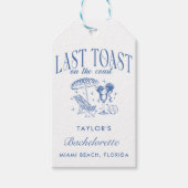 海岸の最後の乾杯 ブライズメイド パーティー ギフトタグ (正面)