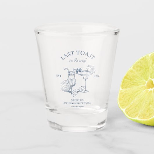 海岸の最後の乾杯 ブライズメイド パーティー ショットグラス (正面)