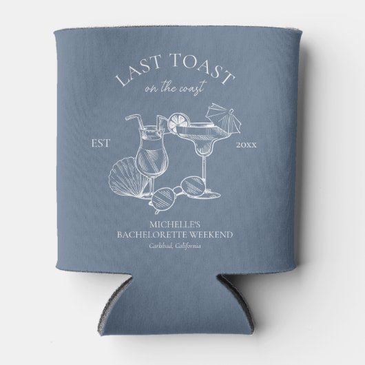 海岸の最後の乾杯 ブライズメイド パーティー 缶クーラー (正面)