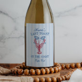 海岸の最後の乾杯 ラブスター娘たちの最後の夜 ワインラベル