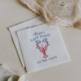 海岸の最後の乾杯 ラブスター娘の会 スタンダードカクテルナプキン