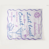 海岸の最後の乾杯 海岸の独身最後の夜 タペストリー (正面(横))