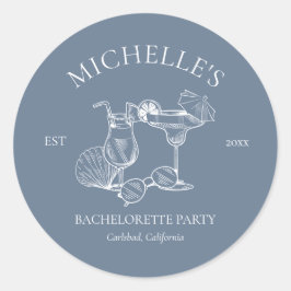 海岸の最後の乾杯 独身最後のパーティー ラウンドシール