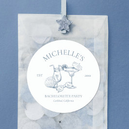 海岸の最後の乾杯 独身最後のパーティー ラウンドシール