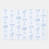 海岸の最後の乾杯 独身最後のパーティー ラッピングペーパーシート (正面)