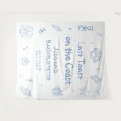 海岸の最後の乾杯 独身最後の夜 タペストリー (正面(横))