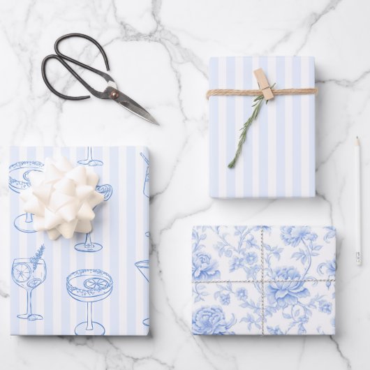 海岸の最後の乾杯 独身最後の夜 ラッピングペーパーシート (正面)