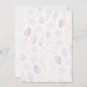 海岸の最後の乾杯 独身最後の夜 招待状 (裏面)