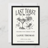 海岸の最後の乾杯 独身最後の旅程 招待状 (正面)