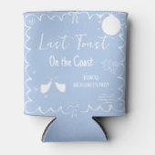 海岸の最後の乾杯 独身最後の週末パーティー 缶クーラー (正面)