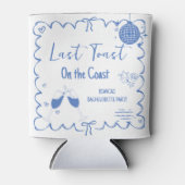 海岸の最後の乾杯 独身最後の週末パーティー 缶クーラー (正面)