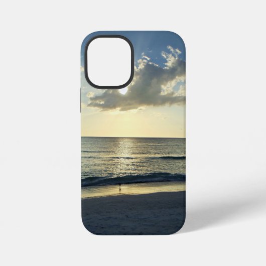 海岸の朝の輝き iPhoneケース (裏面)