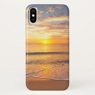 海岸の朝日曜日 iPhone X ケース