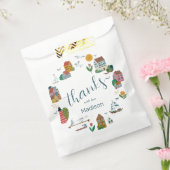 海岸の村の青い少年 航海ベイビーシャワー フェイバーバッグ (封をした状態)