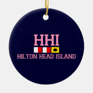 海岸の楕円形のAHiltonのヘッド島 セラミックオーナメント