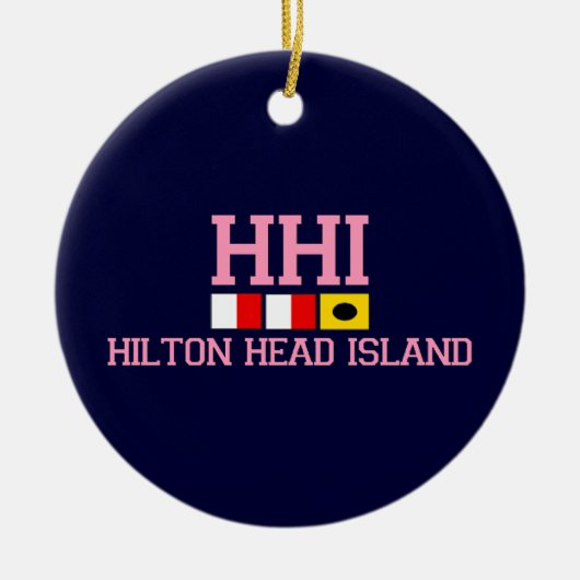 海岸の楕円形のAHiltonのヘッド島 セラミックオーナメント (正面)