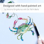 海岸の水彩カニ ビーチ クリスマス