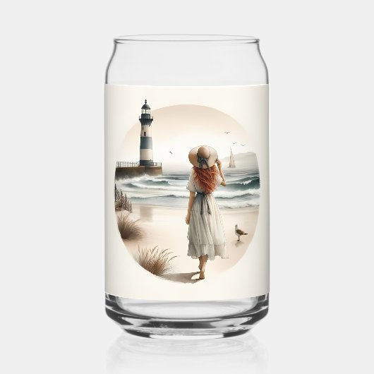 海岸の灯台散歩 ガラス缶 (裏面)