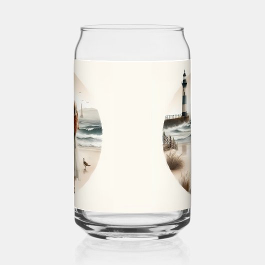 海岸の灯台散歩 ガラス缶 (左)