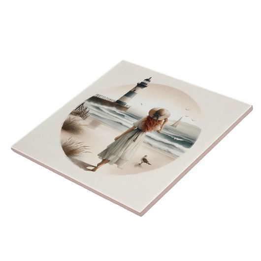 海岸の灯台散歩 タイル (側面)