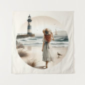 海岸の灯台散歩 タペストリー (正面)