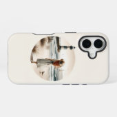 海岸の灯台散歩 iPhone 16ケース (裏面横)