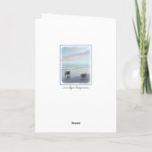 海岸の犬芸絵画術のキーソンド カード (裏面)