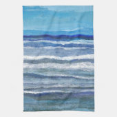 海岸の眺めの海の芸術 キッチンタオル (縦)