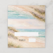 海岸の砂丘 プレイスカード (外部開封)