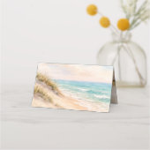 海岸の砂丘 プレイスカード (裏面)