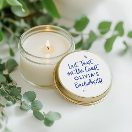 海岸の素朴な手描きトースト ラウンドシール