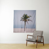 海岸の緑のヤシの木 タペストリー (インサイチュ)