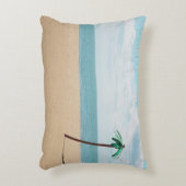 海岸の緑の人工ヤシの木 アクセントクッション (正面(垂直))