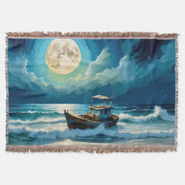 海岸の老船 スローブランケット