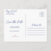 海岸の航海 Save the Date カード (裏面)