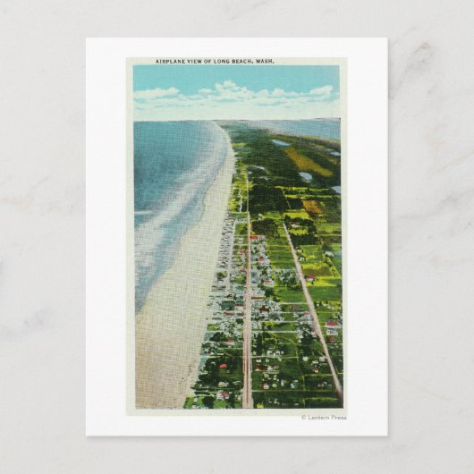 海岸の航空写真 ポストカード (正面)