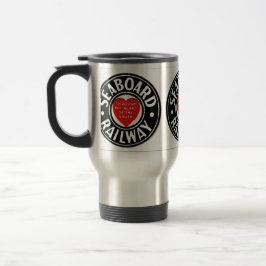 海岸の航空路鉄道のハートのロゴの通勤者のマグ トラベルマグ