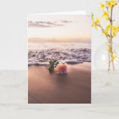 『海岸の花』 |愛 |記念日 カード (黄色い花)