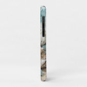海岸の貝殻の水彩漂流木の情景 Case-Mate iPhoneケース (裏面/左)