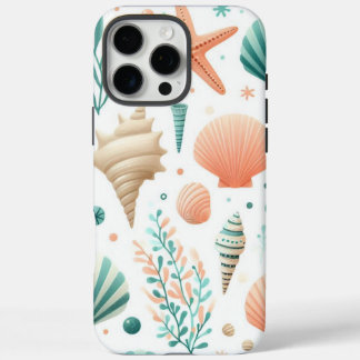 海岸の貝殻アート iPhone 16 PRO MAXケース